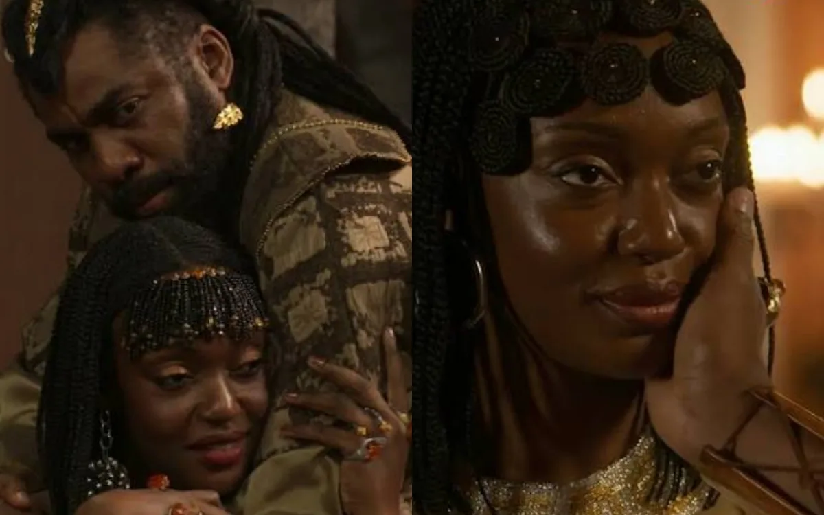 Jendal e Binta em A Nobreza do Amor. (Foto: reprodução/Globo)