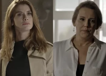 Lívia e Emília em Além do Tempo. (Foto: reprodução/Globo)