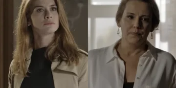 Lívia e Emília em Além do Tempo. (Foto: reprodução/Globo)