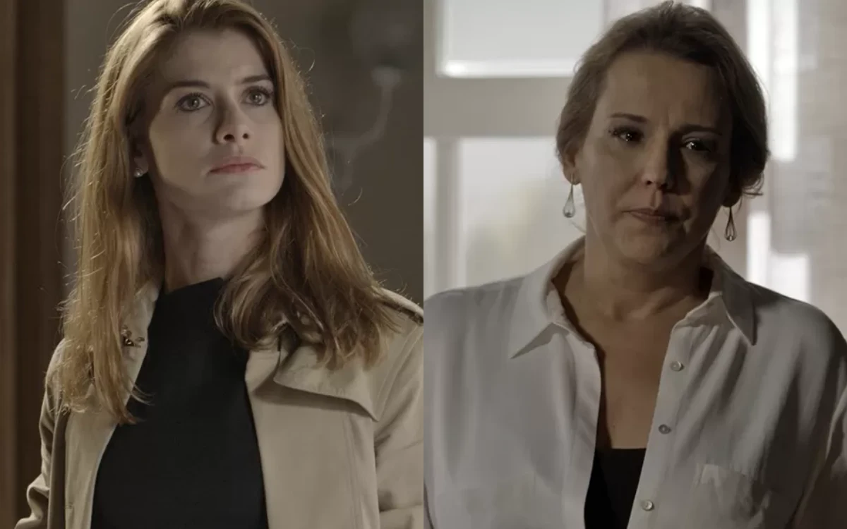 Lívia e Emília em Além do Tempo. (Foto: reprodução/Globo)