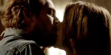 Felipe e Lívia em Além do Tempo. (Foto: reprodução/Globo)