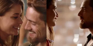 Lívia e Felipe em Além do Tempo. (Foto: reprodução/Globo)