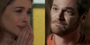 Lívia e Pedro em Além do Tempo. (Foto: reprodução/Globo)