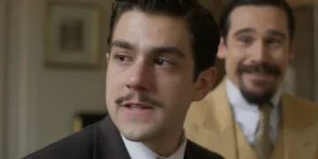 Manoel (Daniel Rangel) e Ana Maria (Júlia Lemos) em cena de A Nobreza do Amor (Foto: Reprodução/TV Globo)