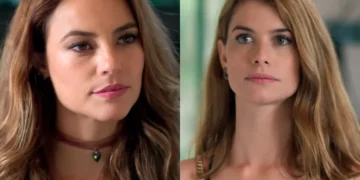 Melissa e Lívia em Além do Tempo. (Foto: reprodução/Globo)