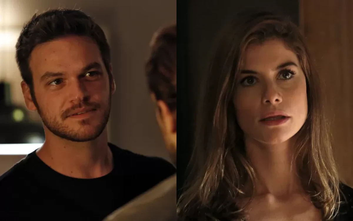Pedro e Lívia em Além do Tempo. (Foto: reprodução/Globo)