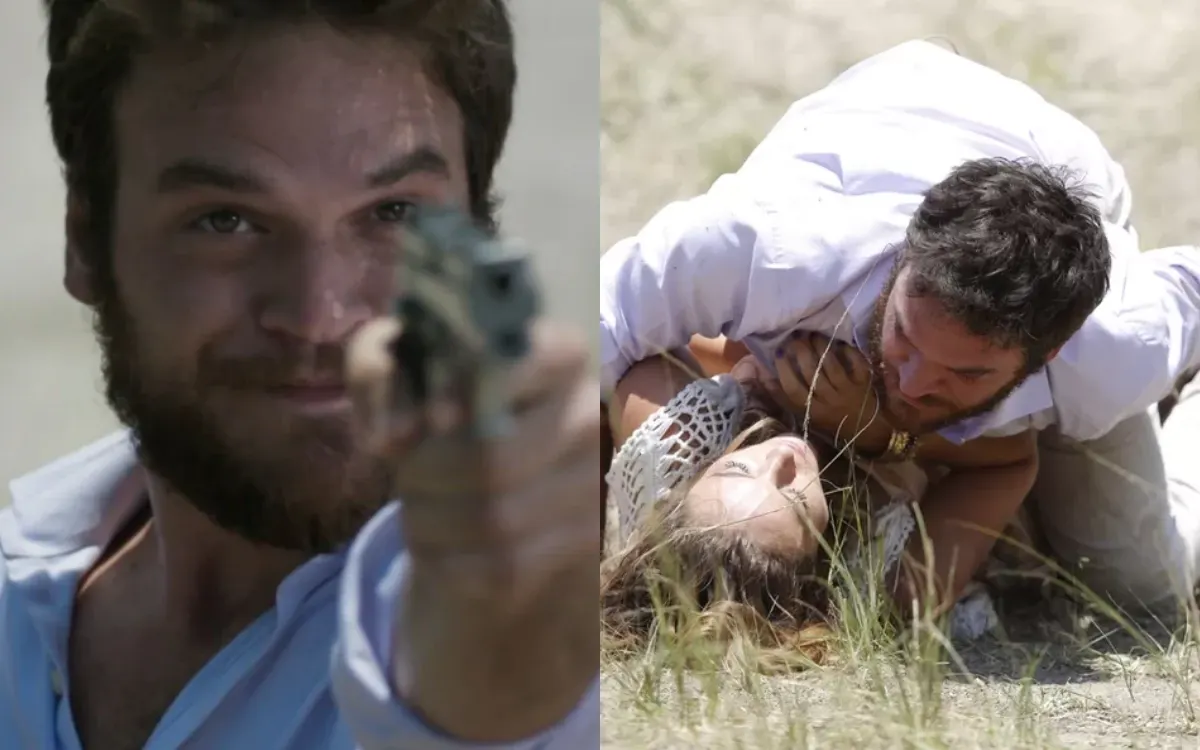 Pedro e Melissa em Além do Tempo. (Foto: reprodução/Globo)