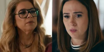 Pilar e Brigitte em Quem Ama Cuida. (Foto: reprodução/Globo)