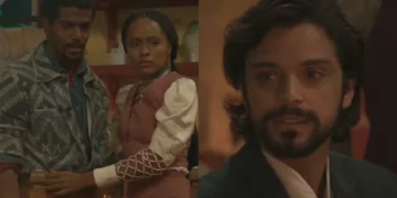 Tonho, Alika e Omar em A Nobreza do Amor. (Foto: reprodução/Globo)