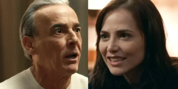 Ulisses (à esquerda) e Adriana (à direita) em Quem Ama Cuida.