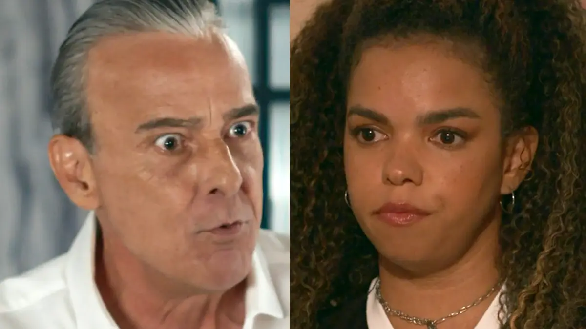 Ulisses (à esquerda) e Nancy (à direita) em cenas de Quem Ama Cuida.