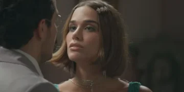 Sebastião (João Fontenele) e Virgínia (Theresa Fonseca) em A Nobreza do Amor (Foto: Reprodução/TV Globo)