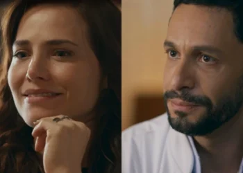 Adriana e César em Quem Ama Cuida. (Foto: reprodução/Globo)