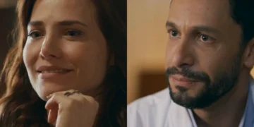 Adriana e César em Quem Ama Cuida. (Foto: reprodução/Globo)