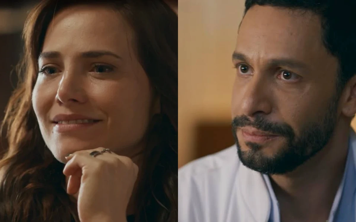 Adriana e César em Quem Ama Cuida. (Foto: reprodução/Globo)