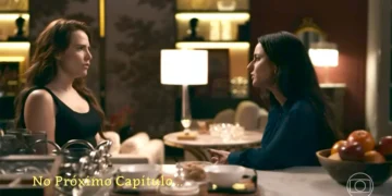 Adriana e Suely conversando em cena de Quem Ama Cuida.