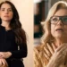 Adriana poderosa à esquerda e Pilar assustada à direita em Quem Ama Cuida.