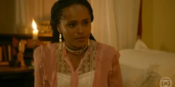 Alika (Duda Santos) em A Nobreza do Amor (Foto: Reprodução/TV Globo)