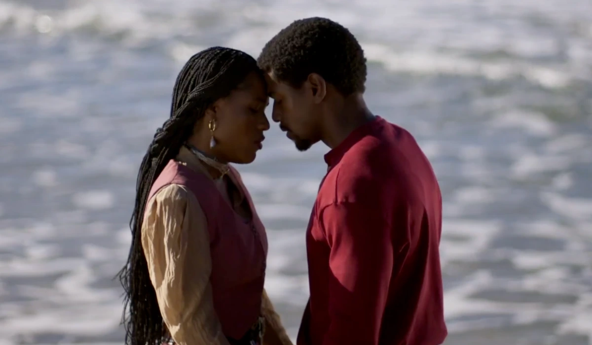Alika (Duda Santos) e Tonho (Ronald Sotto) em A Nobreza do Amor (Foto: Reprodução/TV Globo)