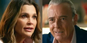 Fábia (à esquerda) e Ulisses (à direita) em Quem Ama Cuida.