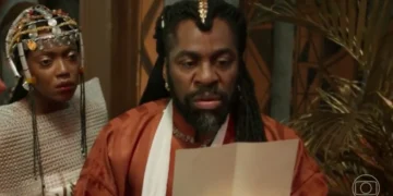 Jendal (Lázaro Ramos) em A Nobreza do Amor (Foto: Reprodução/TV Globo)