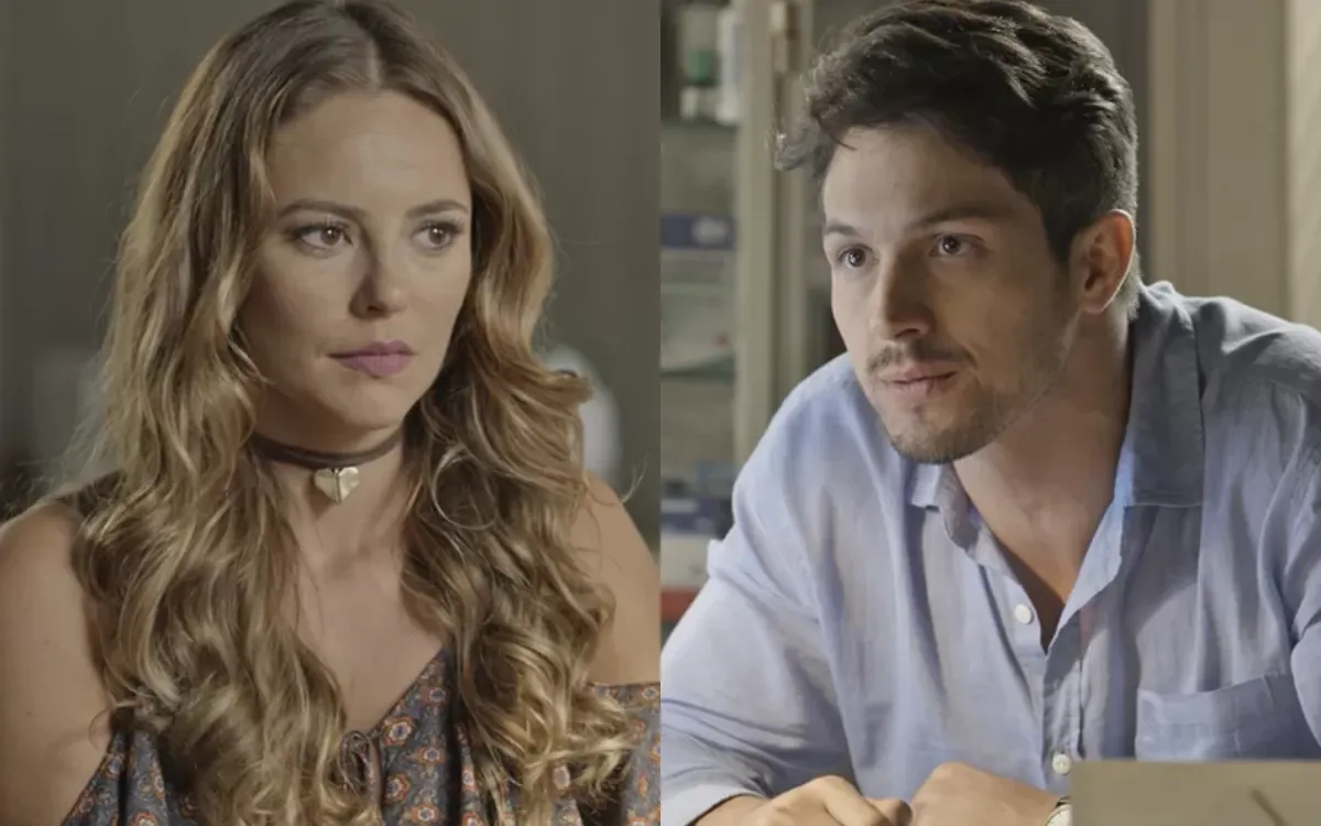 Melissa e Roberto em Além do Tempo. (Foto: reprodução/Globo)