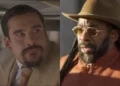 Mirinho (Nicolas Prattes) e Jendal (Lázaro Ramos) em A Nobreza do Amor (Foto: Reprodução/TV Globo)