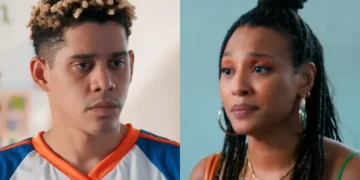 Peixe e Bela em Por Você. (Foto: reprodução/Globo)