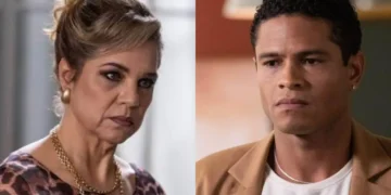 Pilar e Tiago em Quem Ama Cuida. (Foto: reprodução/Globo)