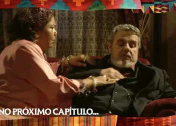 Casemiro passa mal e Graça se preocupa em cena da novela A Nobreza do Amor.