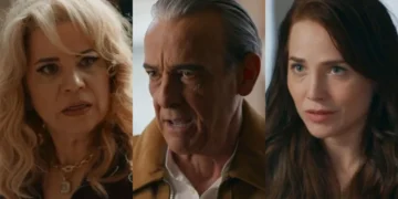 Pilar (Isabel Teixeira), Ulisses (Alexandre Borges) e Adriana (Letícia Colin) em Quem Ama Cuida (Foto: Reprodução/TV Globo)