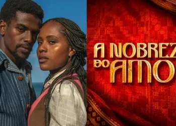 Tonho e Alika; logo da novela A Nobreza do Amor.