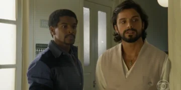 Tonho (Ronald Sotto) e Omar (Rodrigo Simas) em A Nobreza do Amor (Foto: Reprodução/TV Globo)