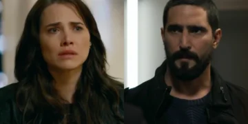 Adriana (Letícia Colin) e Heitor (Renato Góes) em Quem Ama Cuida (Foto: Reprodução/TV Globo)