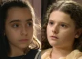 Aurelinda (à esquerda) e Ritinha (à direita) em cenas da novela A Nobreza do Amor.