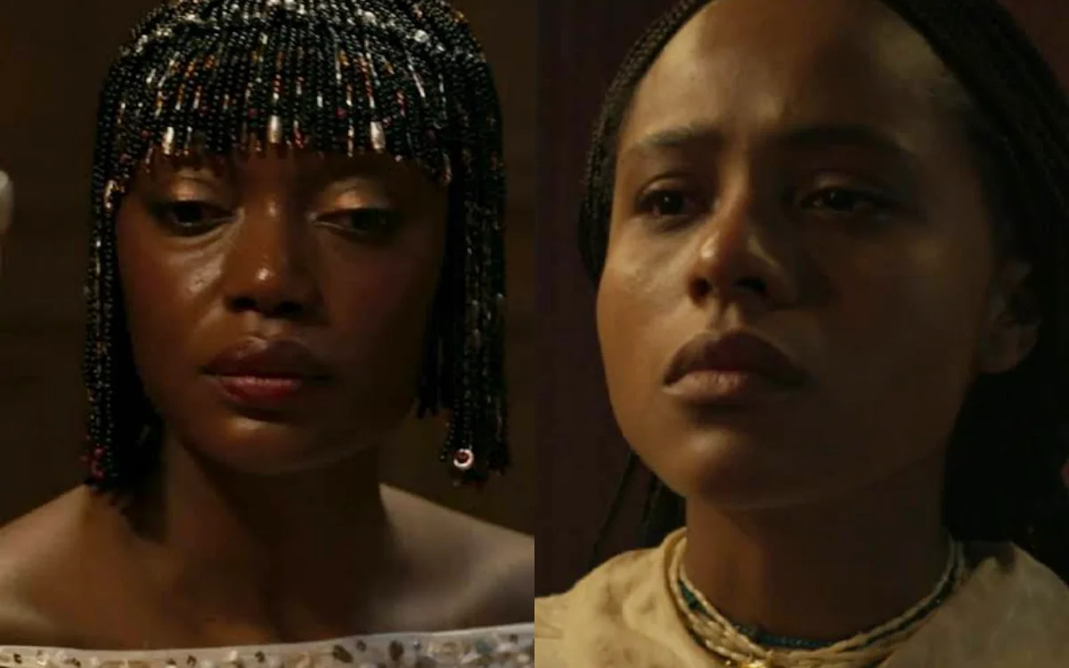 Binta e Alika em A Nobreza do Amor. (Foto: reprodução/Globo)