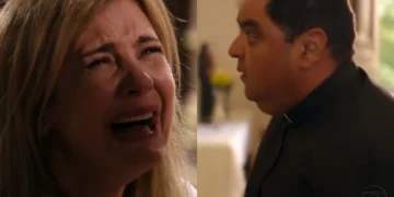 Carminha e Padre Solano em Avenida Brasil. (Foto: reprodução/Globo)