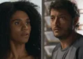 Elenice (Mariana Sena) e Tom (Allan Souza Lima) em Quem Ama Cuida (Foto: Reprodução/TV Globo)