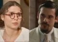 Ana Maria (Julia Lemos) e Mirinho (Nicolas Prattes) em A Nobreza do Amor (Foto: Reprodução/TV Globo)