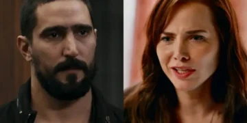 Quem Ama Cuida: Em cena babilônica, Adriana anuncia a presença de Heitor na reunião da auditoria diante da família Brandão
