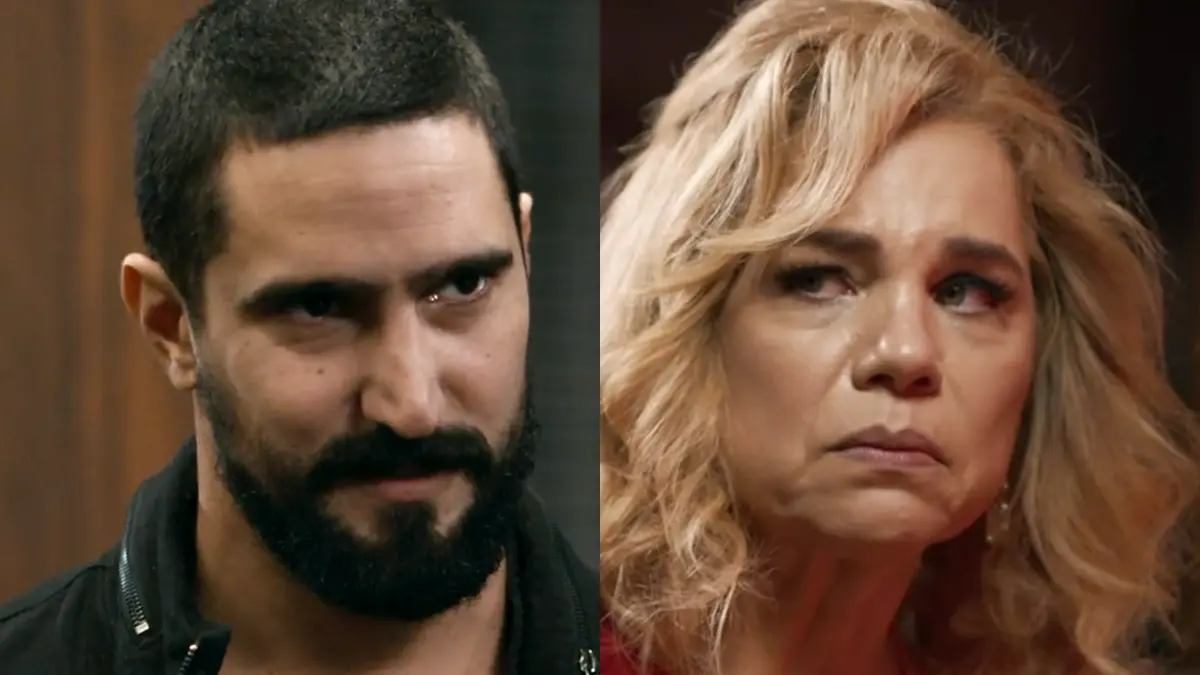 Heitor (à esquerda) e Pilar (à direita) em Quem Ama Cuida.