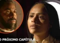 Jendal (à esquerda) em uma bola; Alika (à direita) com semblante de tristeza, em cenas de A Nobreza do Amor.