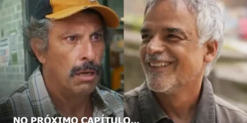 Juarez (à esquerda) e Zé (à direita) em cena de Por Você.