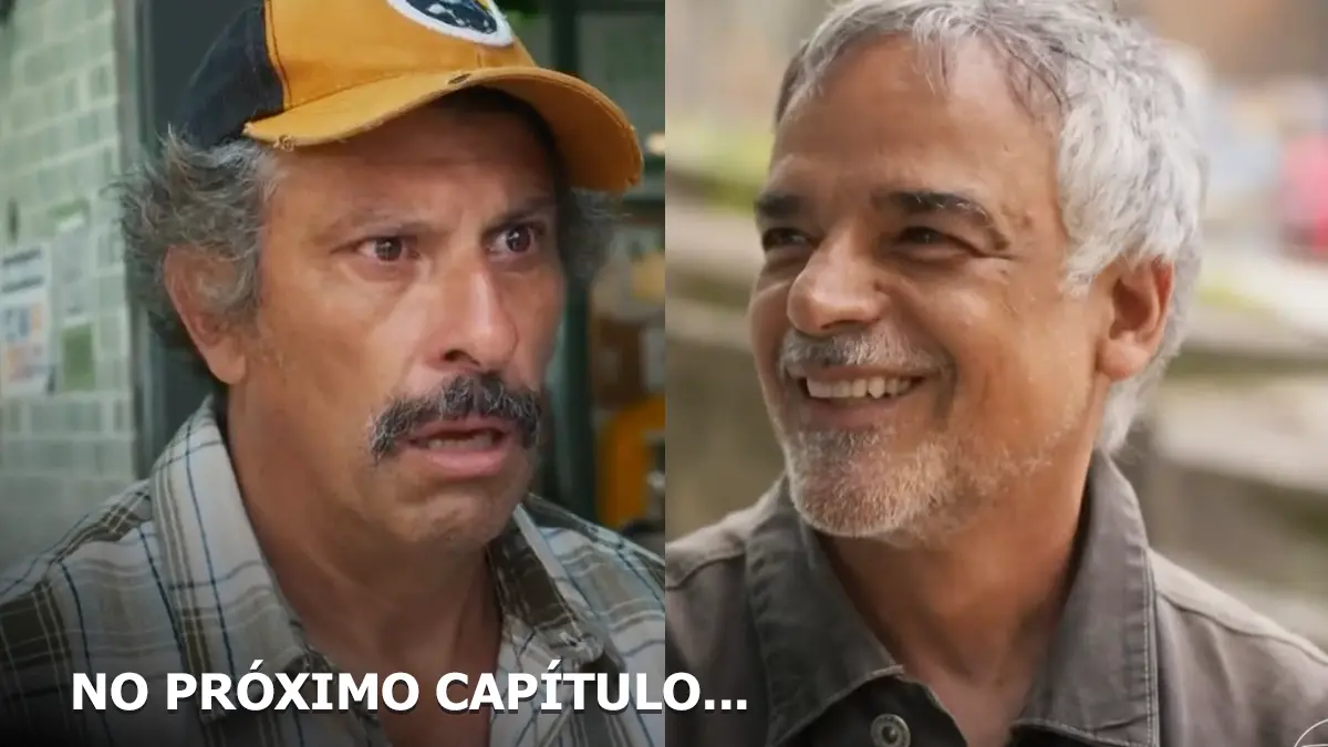 Juarez (à esquerda) e Zé (à direita) em cena de Por Você.
