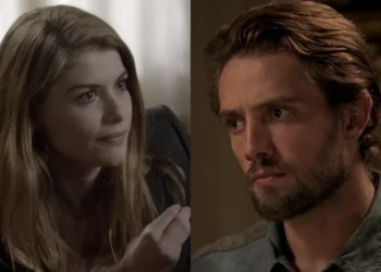Lívia e Felipe em Além do Tempo. (Foto: reprodução/Globo)