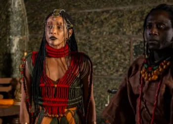 Menemi (Taís Araújo) e Dumi (Licínio Januário) em A Nobreza do Amor (Foto: Estevam Avellar/Globo)