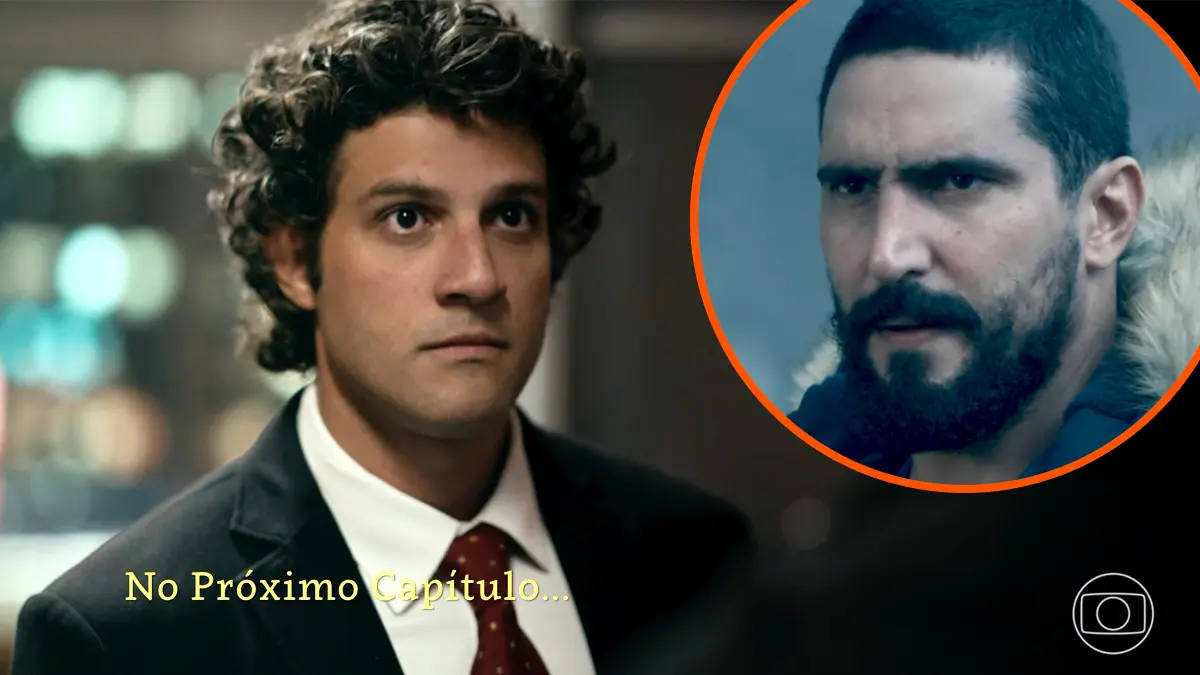 Pedro (à esquerda) observando Heitor (à direita) em Quem Ama Cuida.