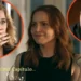 Pilar com a mão na boca, assustada. Adriana com cara de deboche. Heitor à direita em cenas do próximo capítulo de Quem Ama Cuida.