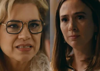 Pilar e Brigitte em Quem Ama Cuida. (Foto: reprodução/Globo)