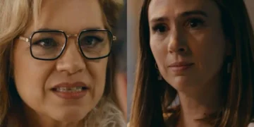 Pilar e Brigitte em Quem Ama Cuida. (Foto: reprodução/Globo)